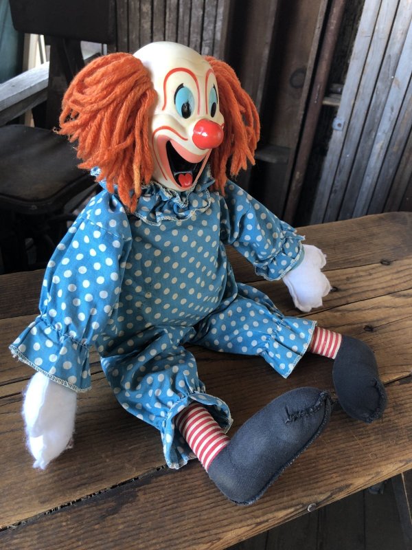 画像5: 60s Vintage Mattel Bozo the Clown Pullstring Talking Doll (A481)