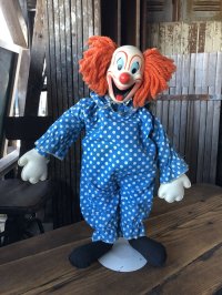 60s Vintage Mattel Bozo the Clown Pullstring Talking Doll (A480)