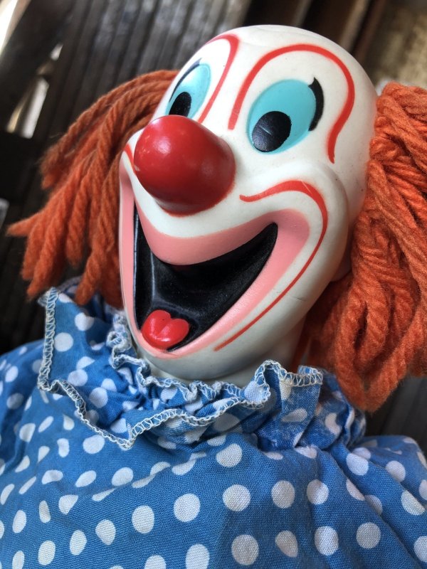画像8: 60s Vintage Mattel Bozo the Clown Pullstring Talking Doll (A482)