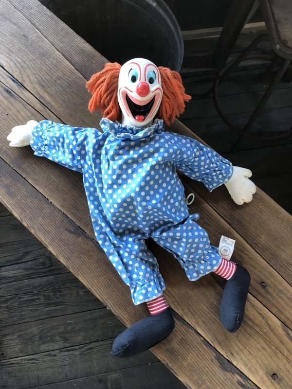 画像9: 60s Vintage Mattel Bozo the Clown Pullstring Talking Doll (A482)
