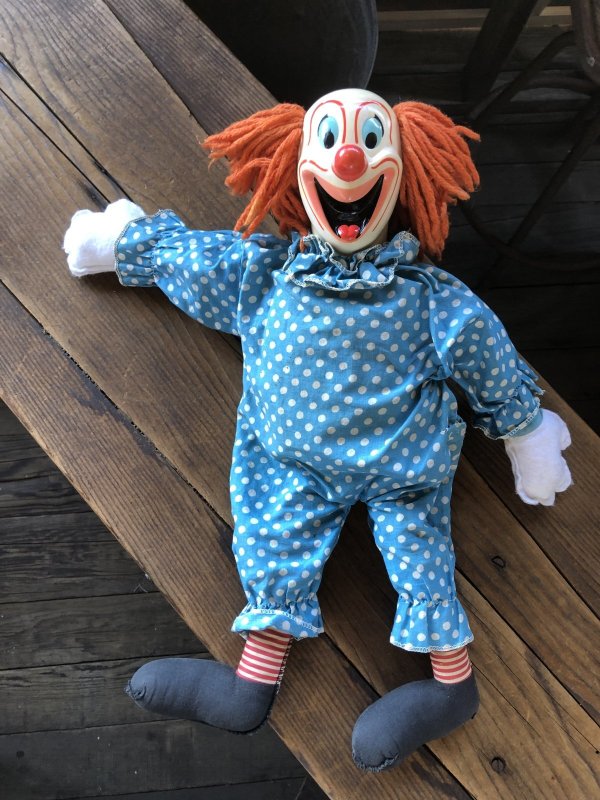 画像12: 60s Vintage Mattel Bozo the Clown Pullstring Talking Doll (A481)
