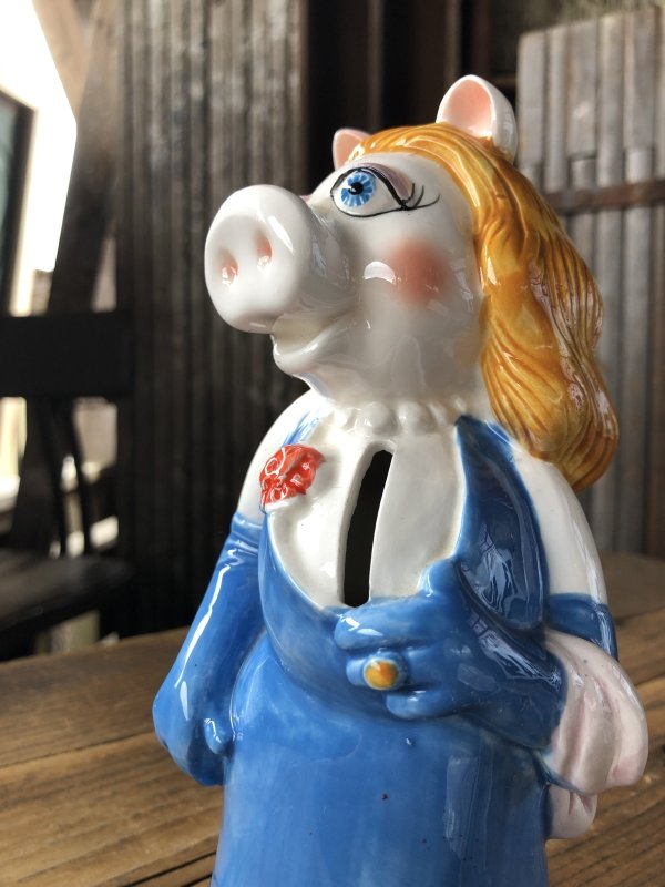 画像10: 70s Vintage Sigma Muppets Miss Piggy Coin Bank (A487)  