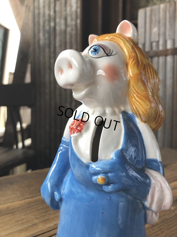 画像10: 70s Vintage Sigma Muppets Miss Piggy Coin Bank (A487)  
