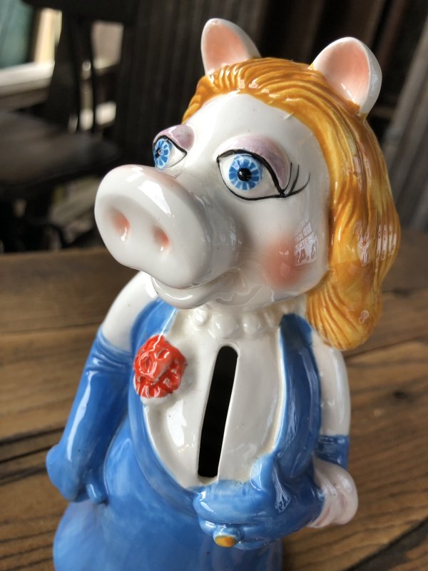 画像8: 70s Vintage Sigma Muppets Miss Piggy Coin Bank (A487)  