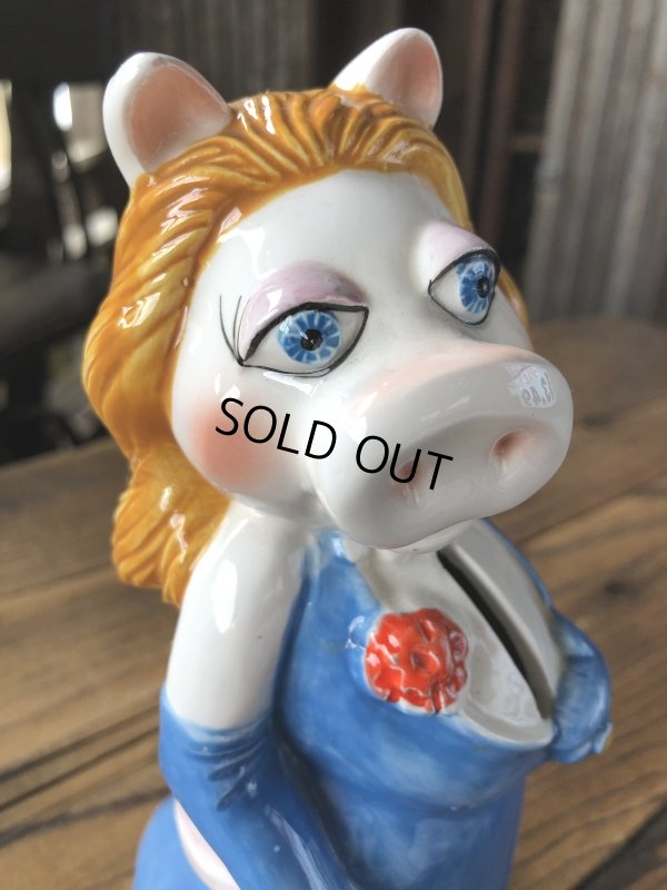 画像7: 70s Vintage Sigma Muppets Miss Piggy Coin Bank (A487)  