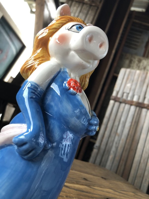 画像9: 70s Vintage Sigma Muppets Miss Piggy Coin Bank (A487)  