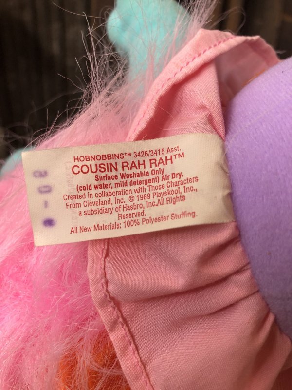 画像8: 80s Vintage Playskool Hobnobbins Plush Doll " Cousin Rah Rah " (A488)  