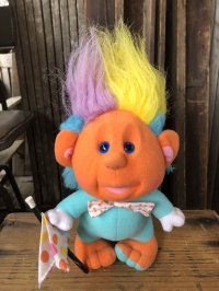 80s Vintage Playskool Hobnobbins Plush Doll " Cousin Poof " (A495)  
