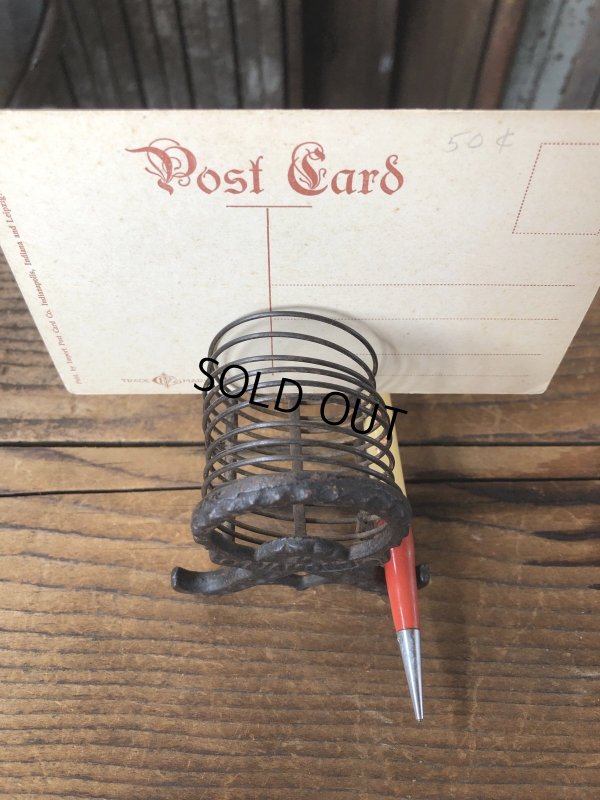 画像12: Antique K Diamond Victorian Cast Iron Letter Holder (A503)  