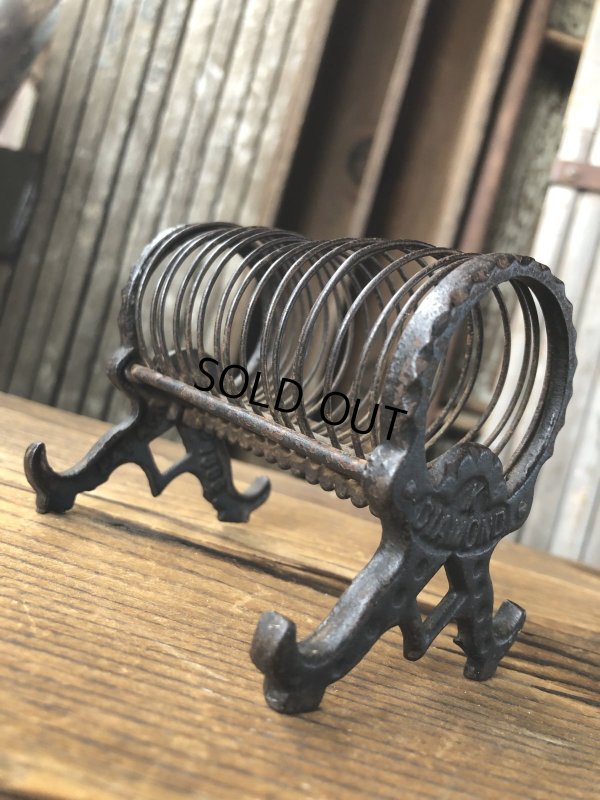 画像2: Antique K Diamond Victorian Cast Iron Letter Holder (A503)  