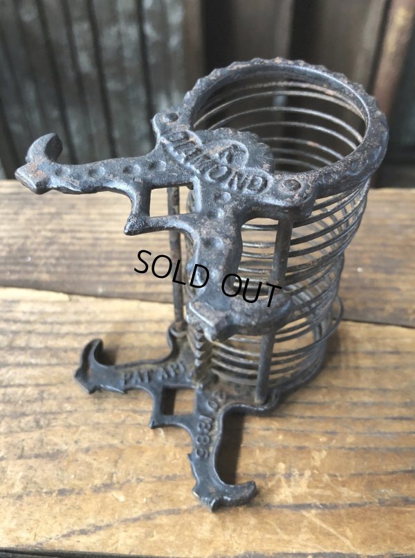 画像9: Antique K Diamond Victorian Cast Iron Letter Holder (A503)  
