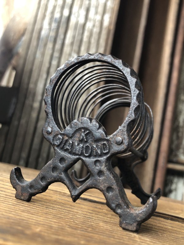 画像5: Antique K Diamond Victorian Cast Iron Letter Holder (A503)  
