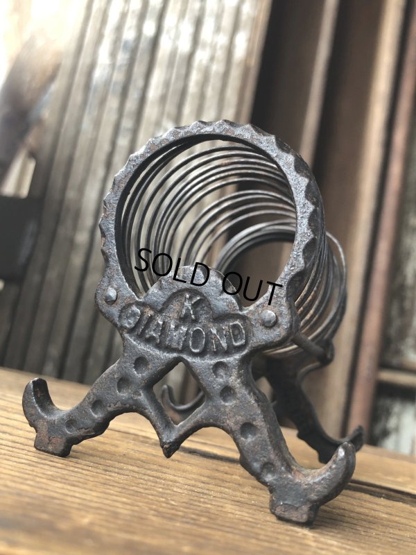 画像5: Antique K Diamond Victorian Cast Iron Letter Holder (A503)  