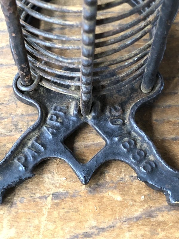 画像10: Antique K Diamond Victorian Cast Iron Letter Holder (A503)  