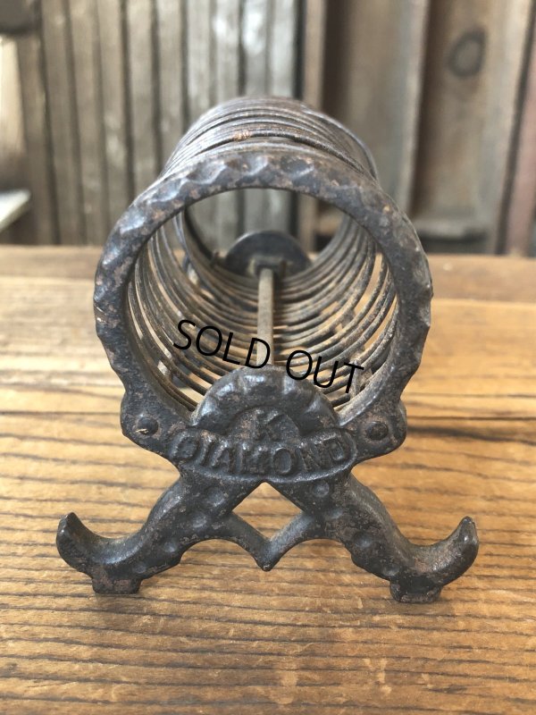 画像6: Antique K Diamond Victorian Cast Iron Letter Holder (A503)  