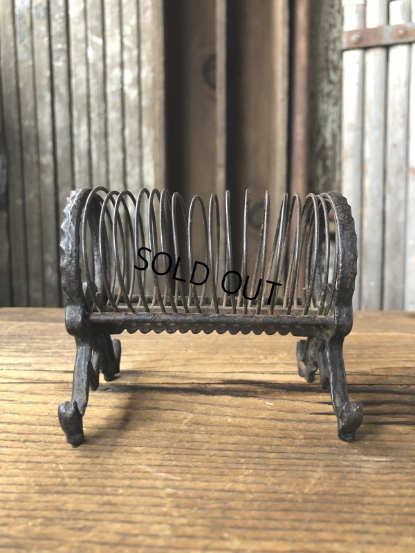 画像3: Antique K Diamond Victorian Cast Iron Letter Holder (A503)  