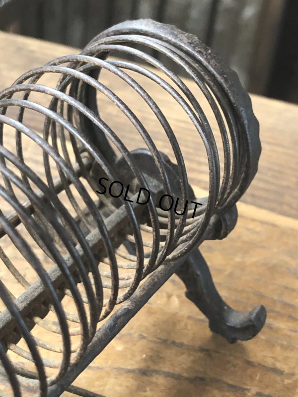 画像8: Antique K Diamond Victorian Cast Iron Letter Holder (A503)  