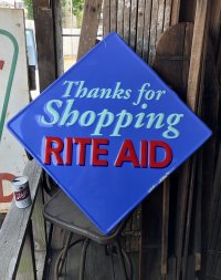 Vintage Advertising RITE AID Store Display Sign Thanks for Shopping (A504)  