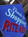画像4: Vintage Advertising RITE AID Store Display Sign Thanks for Shopping (A504)   (4)