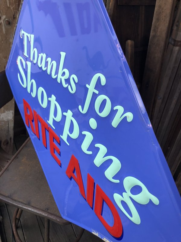 画像2: Vintage Advertising RITE AID Store Display Sign Thanks for Shopping (A504)  
