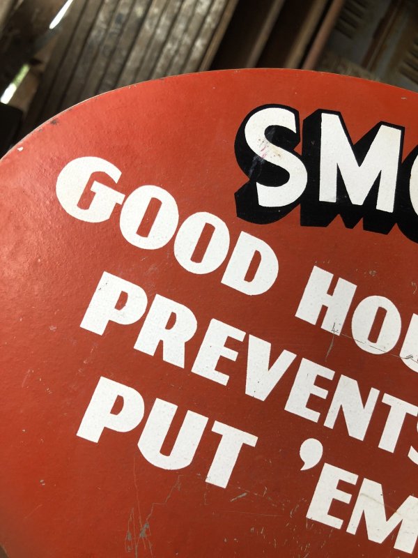 画像5: 50s Vintage Smokers Gas Station Heavy Metal Display Sign (A505)   