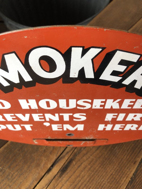 画像7: 50s Vintage Smokers Gas Station Heavy Metal Display Sign (A505)   
