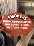画像9: 50s Vintage Smokers Gas Station Heavy Metal Display Sign (A505)    (9)