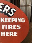 画像6: 50s Vintage Smokers Gas Station Heavy Metal Display Sign (A505)    (6)
