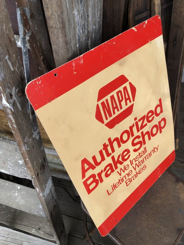 画像5: Vintage NAPA Authorized Brake Shop Double Sided Sign (A506)  
