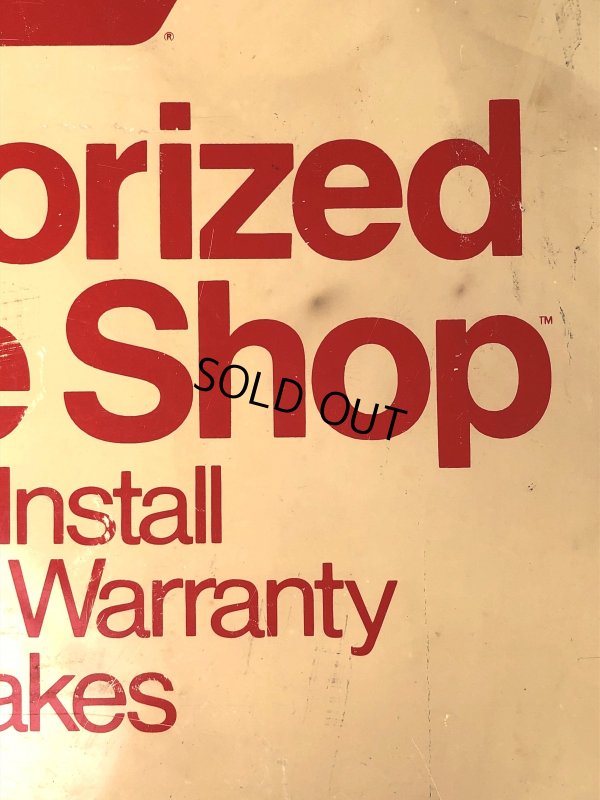 画像4: Vintage NAPA Authorized Brake Shop Double Sided Sign (A506)  