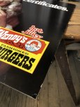 画像4: 70s Vintage Wendys Advertising Cardboard Store Display Sign (A508)   (4)