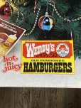画像8: 70s Vintage Wendys Advertising Cardboard Store Display Sign (A507)   (8)