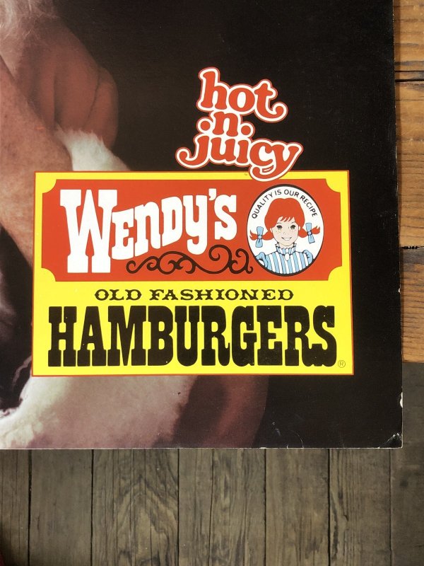 画像3: 70s Vintage Wendys Advertising Cardboard Store Display Sign (A508)  