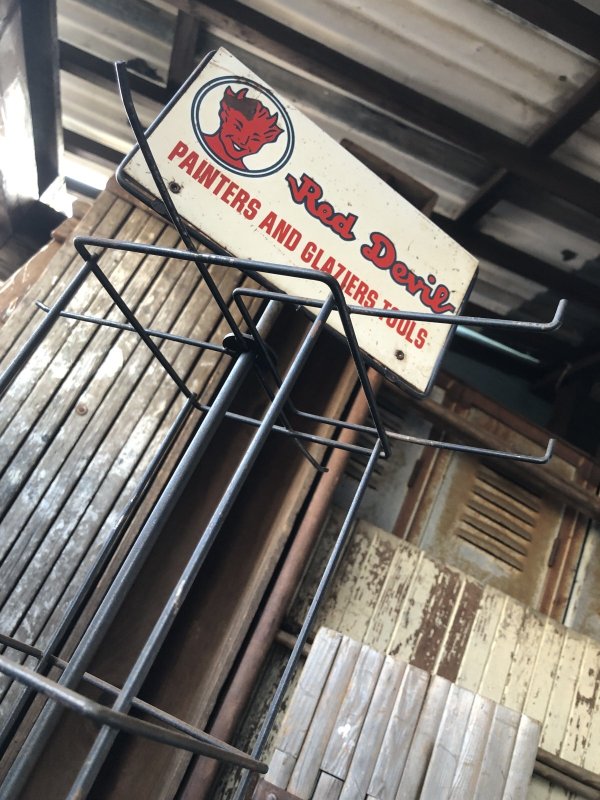 画像17: Vintage Advertising Red Devil Paint Painters And Glaziers Tool Store Display Rack HTF!!! (A509)  