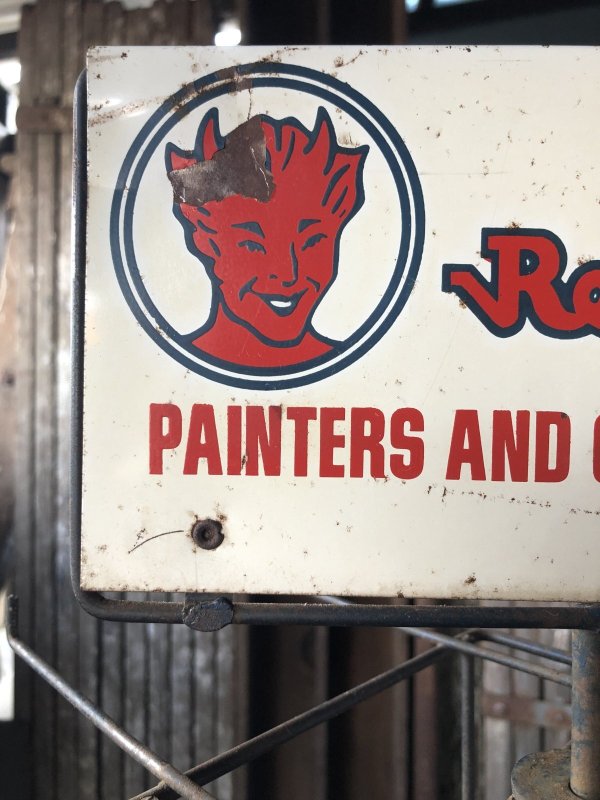 画像16: Vintage Advertising Red Devil Paint Painters And Glaziers Tool Store Display Rack HTF!!! (A509)  