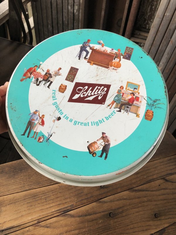 画像11: 60s Vintage Schlitz Beer Metal Tray (A512)