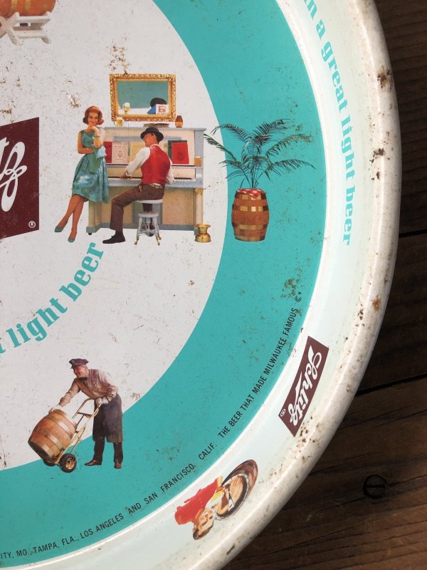 画像5: 60s Vintage Schlitz Beer Metal Tray (A512)