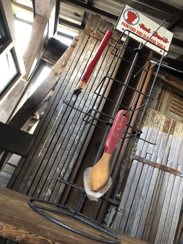 画像14: Vintage Advertising Red Devil Paint Painters And Glaziers Tool Store Display Rack HTF!!! (A509)  