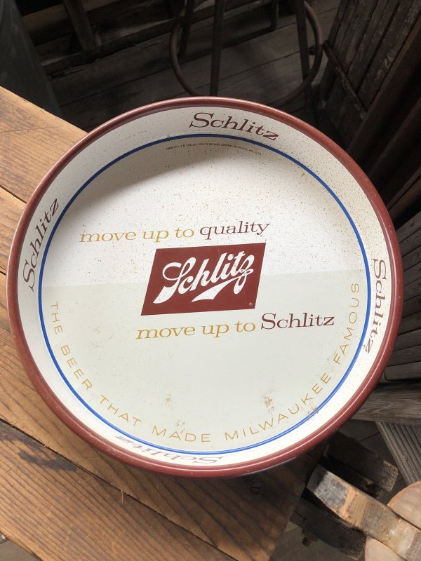 画像1: 50s Vintage Schlitz Beer Metal Tray (A513)