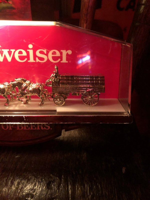 画像18: Vintage Anheuser-Busch Budweiser Clydesdale Store Display Lighted Sign (A515) 