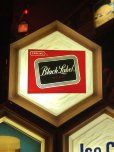 画像18: 60s Vintage CARLING Black Label Beer Ice Cold Counter Top Store Display Light Sign (A517)  (18)