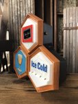 画像4: 60s Vintage CARLING Black Label Beer Ice Cold Counter Top Store Display Light Sign (A517)  (4)
