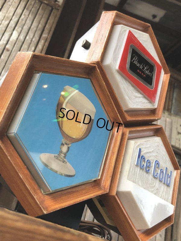画像8: 60s Vintage CARLING Black Label Beer Ice Cold Counter Top Store Display Light Sign (A517) 