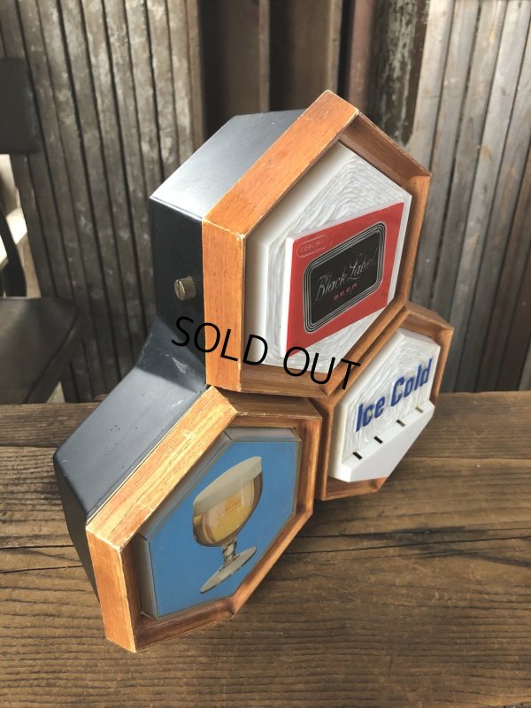 画像2: 60s Vintage CARLING Black Label Beer Ice Cold Counter Top Store Display Light Sign (A517) 