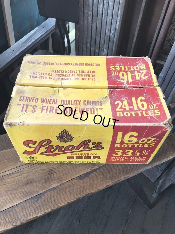 画像3:  Vintage Advertising STROH Brewery Bohemian Beer Waxboard Boxe Case Crate (A519) (A513)