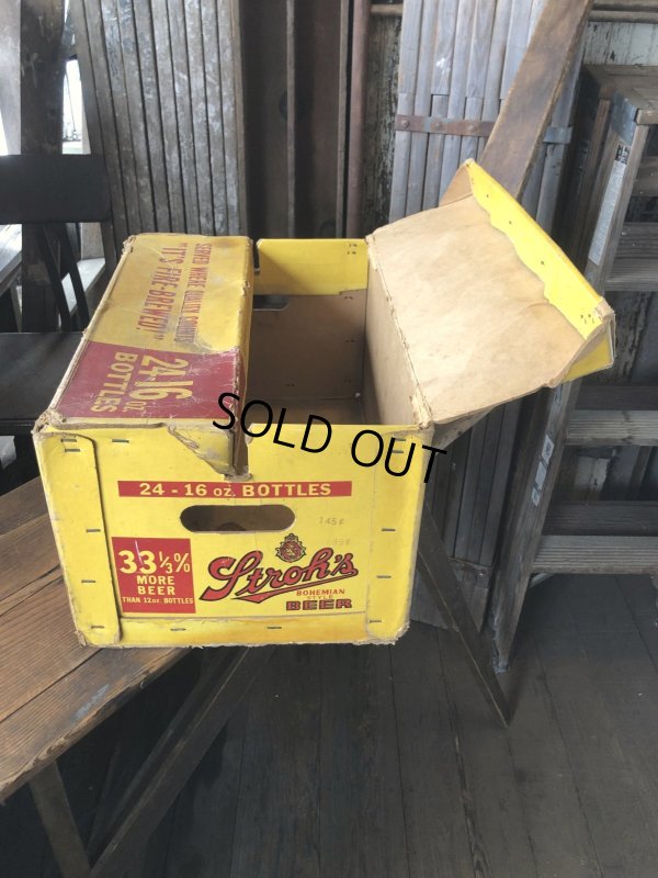 画像5:  Vintage Advertising STROH Brewery Bohemian Beer Waxboard Boxe Case Crate (A519) (A513)