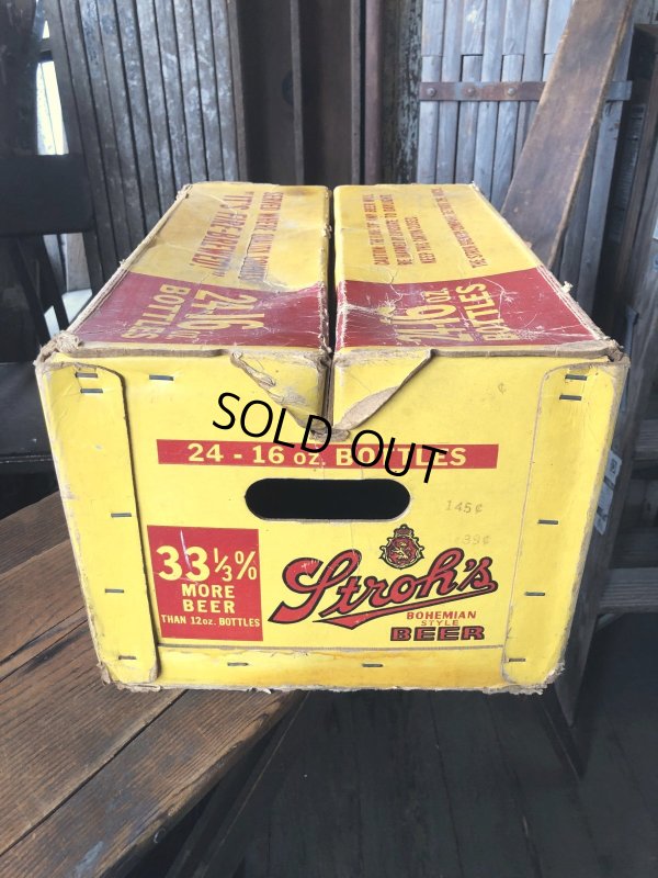 画像4:  Vintage Advertising STROH Brewery Bohemian Beer Waxboard Boxe Case Crate (A519) (A513)