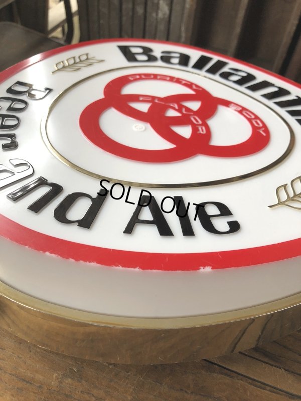 画像14: 60s Vintage BALLANTINE Beer and Ale Lighted Sign (A521) 