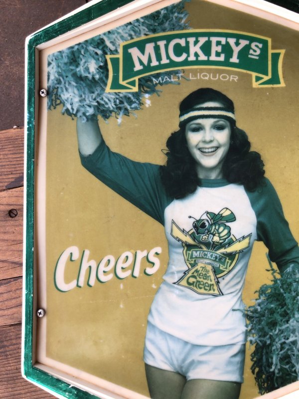 画像8: 80s Vintage Mickeys Fine Malt Liquor Lighted Beer Store Display Sign Cheers (A522) 