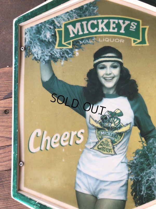 画像8: 80s Vintage Mickeys Fine Malt Liquor Lighted Beer Store Display Sign Cheers (A522) 